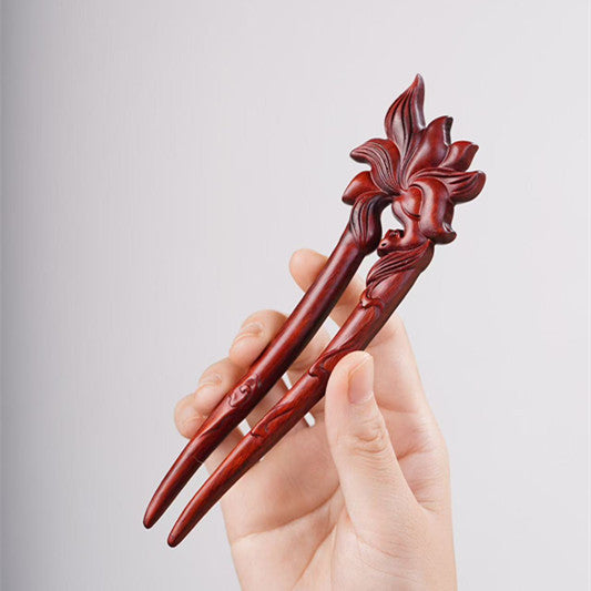 PF143 - Intricate Wooden Hair Sticks - Wholesale