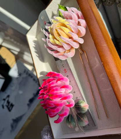 PF254 - Chrysanthemum Ronghua Hairpin/Brooch - Wholesale
