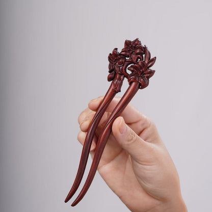PF143 - Intricate Wooden Hair Sticks - Wholesale