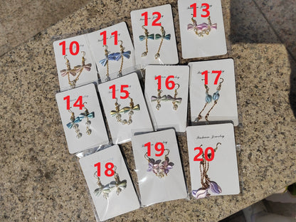 PF232 - Bow and Flower Series Chanhua Earrings - Wholesale