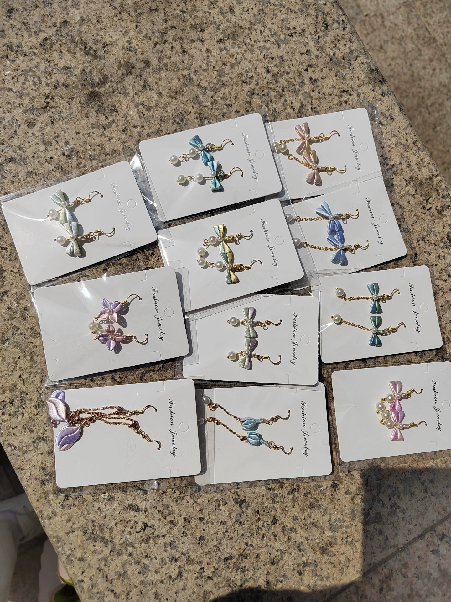 PF232 - Bow and Flower Series Chanhua Earrings - Wholesale