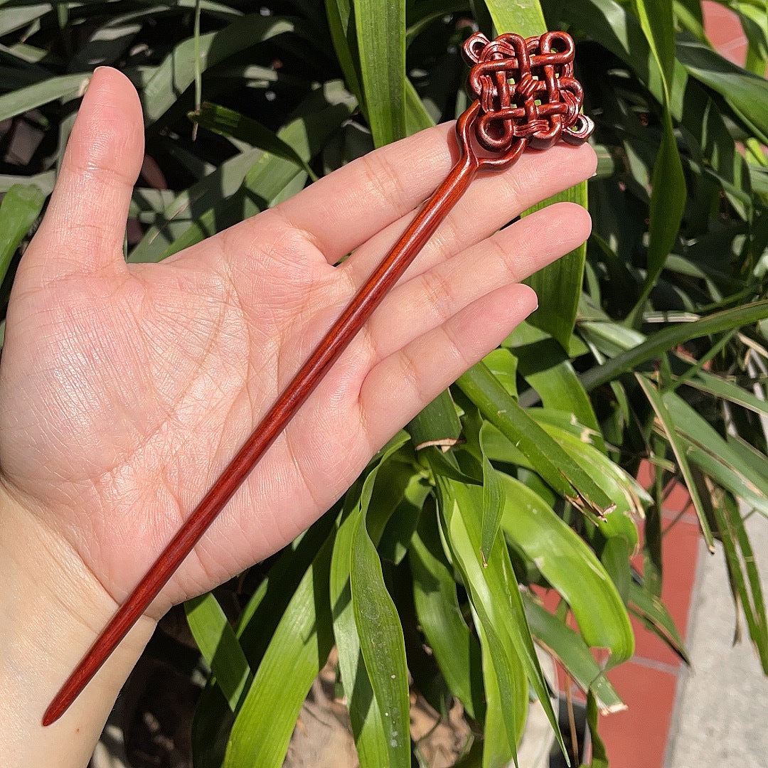 PF140 - 20cm Rosewood Hair Sticks - Wholesale