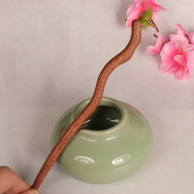 PF075 - 18cm Rosewood Hair Sticks - Wholesale