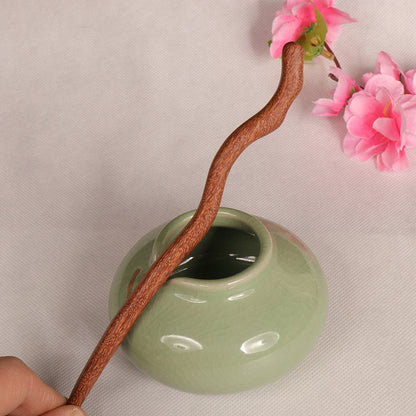 PF075 - 18cm Rosewood Hair Sticks - Wholesale