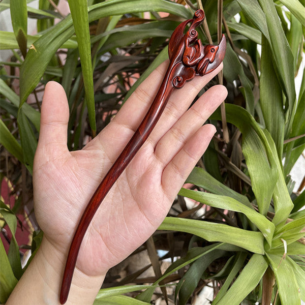 PF140 - 20cm Rosewood Hair Sticks - Wholesale