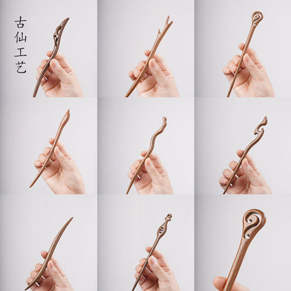PF160 - 18cm Lacewood Hair Sticks - Wholesale