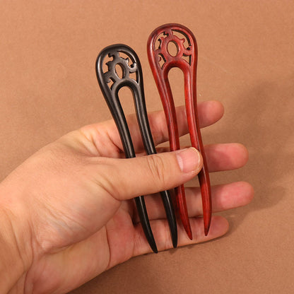 PF124 - 12.5cm Wooden Hair Sticks - Wholesale
