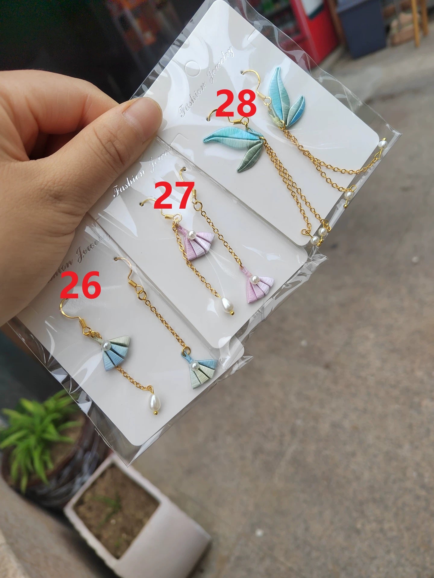 PF232 - Bow and Flower Series Chanhua Earrings - Wholesale