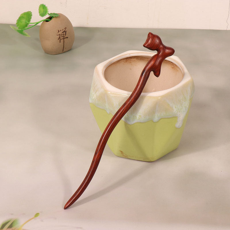 PF107 - 18cm African Padauk Hair Sticks - Wholesale