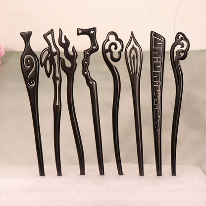 PF081 - 18cm Ebony Hair Sticks - Wholesale