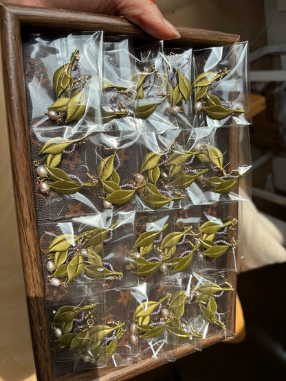 PF238 - Leaves Chanhua Earrings - Wholesale