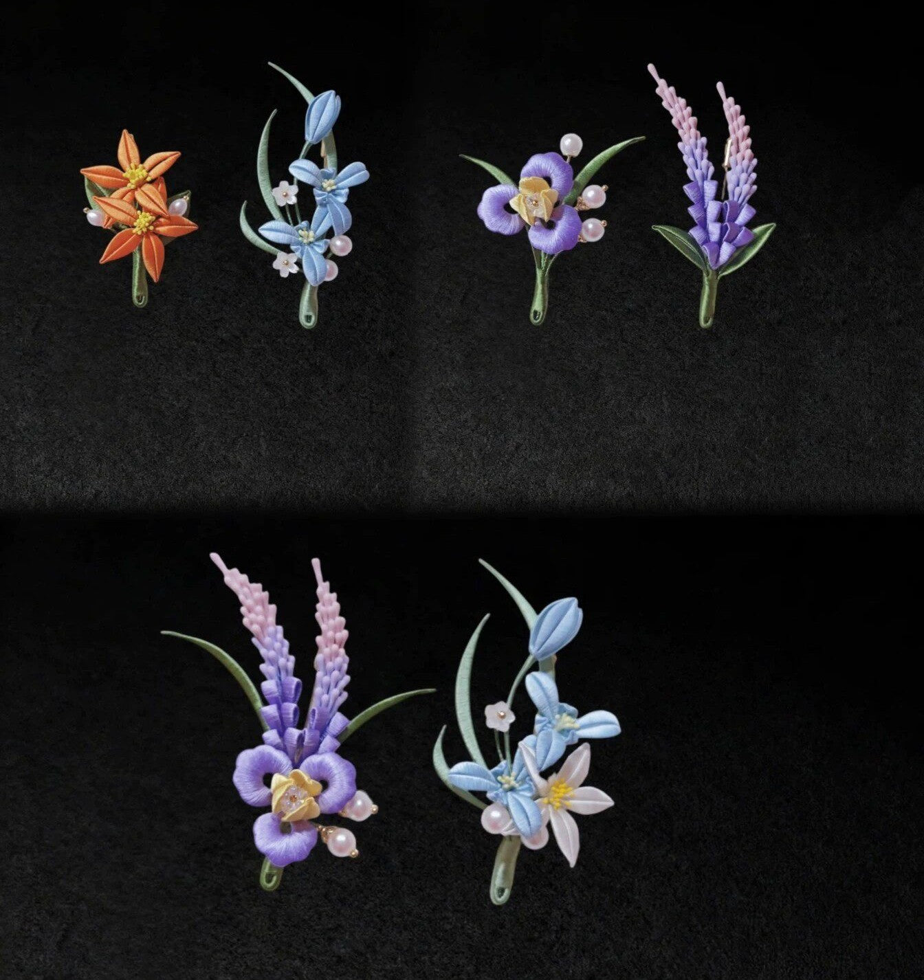 Spilla artigianale Chanhua a fiore d'arancio - Quotidiana, Matrimonio e Banchetto
