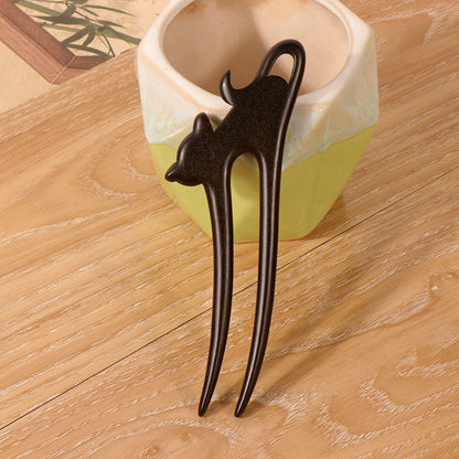 PF105 - U Shape African Blackwood Hair Sticks - Wholesale
