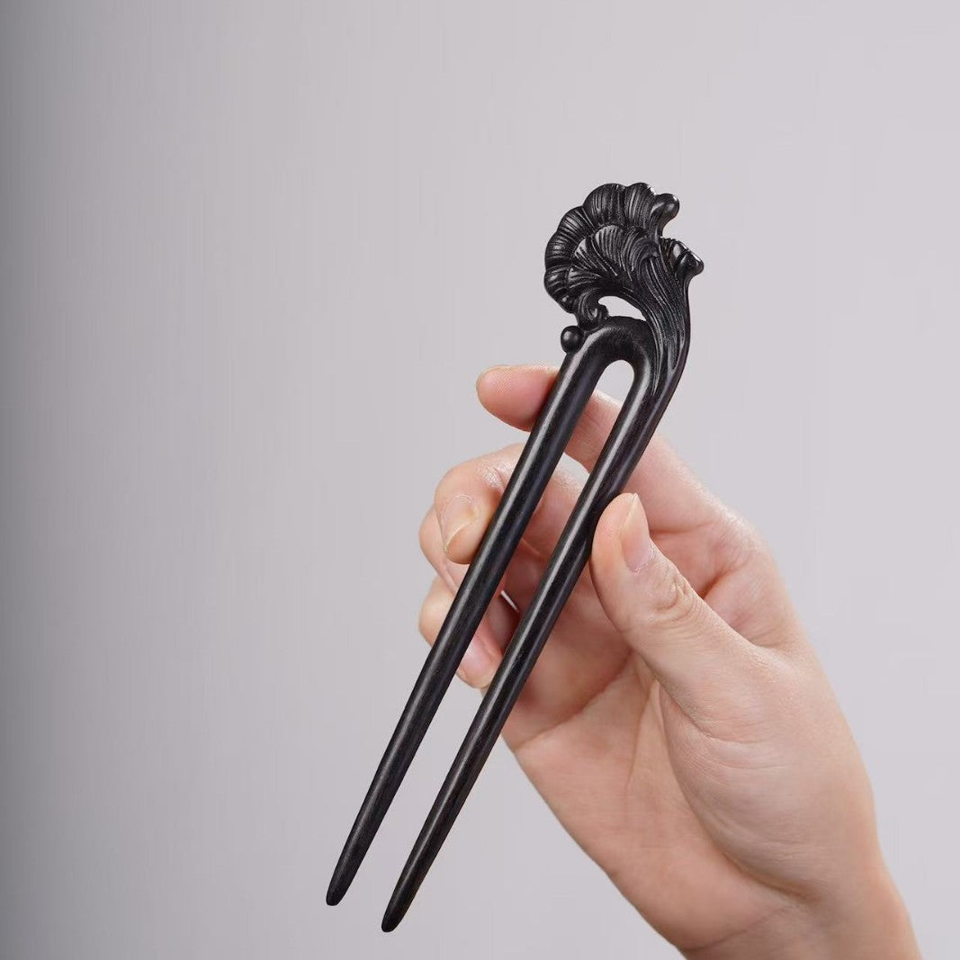 PF143 - Intricate Wooden Hair Sticks - Wholesale