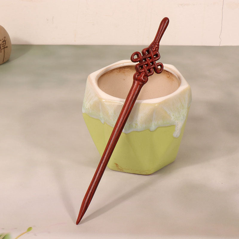 PF107 - 18cm African Padauk Hair Sticks - Wholesale