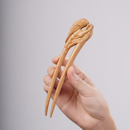 PF143 - Intricate Wooden Hair Sticks - Wholesale