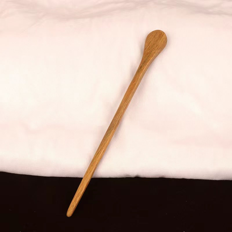 PF097 - 18cm Green Sandalwood Hair Sticks - Wholesale