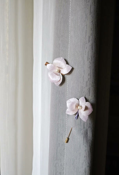 Handmade Ronghua Butterfly Orchid - Lifelike Floral Hair Accessory