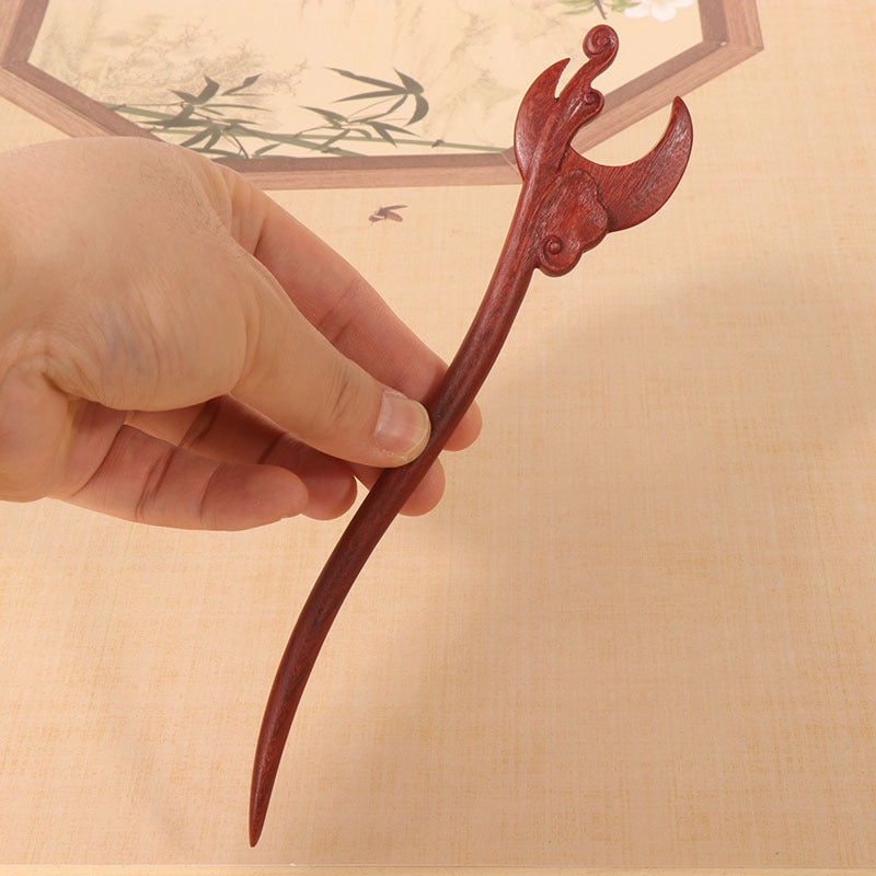 PF107 - 18cm African Padauk Hair Sticks - Wholesale