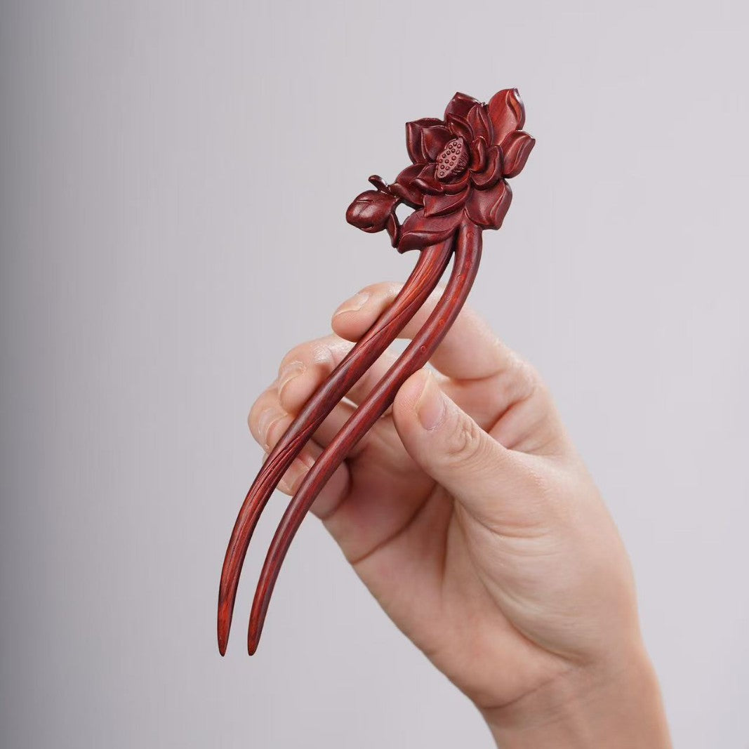 PF143 - Intricate Wooden Hair Sticks - Wholesale