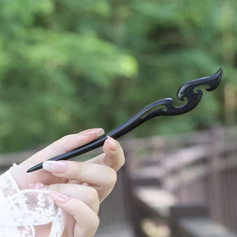 PF084 - 18cm Ebony Hair Sticks - Wholesale