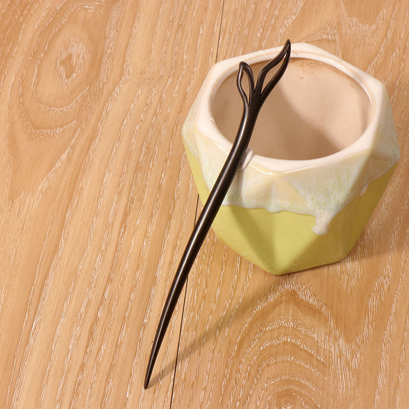 PF092 - 18cm African Blackwood Hair Sticks - Wholesale