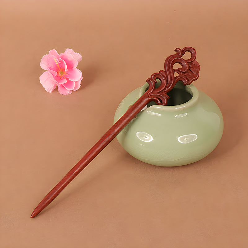 PF114 - 18cm African Padauk Hair Sticks - Wholesale