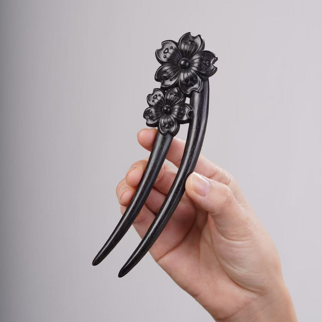 PF143 - Intricate Wooden Hair Sticks - Wholesale