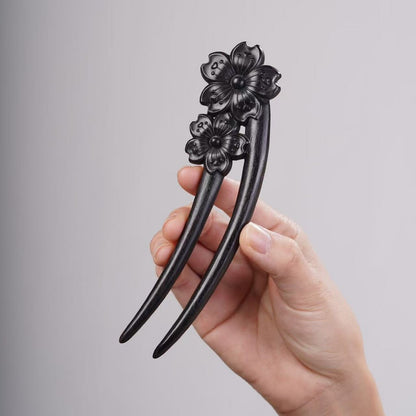 PF143 - Intricate Wooden Hair Sticks - Wholesale