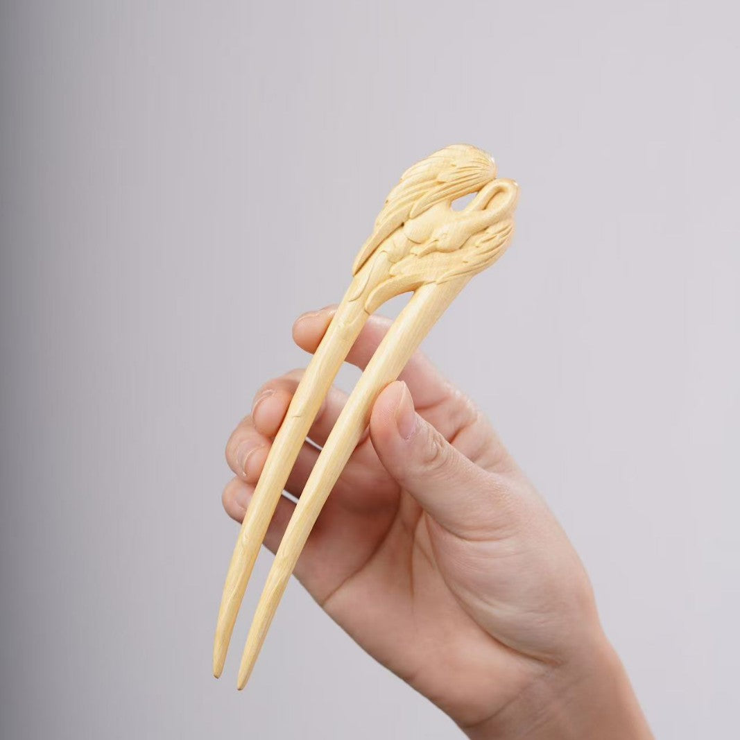 PF143 - Intricate Wooden Hair Sticks - Wholesale