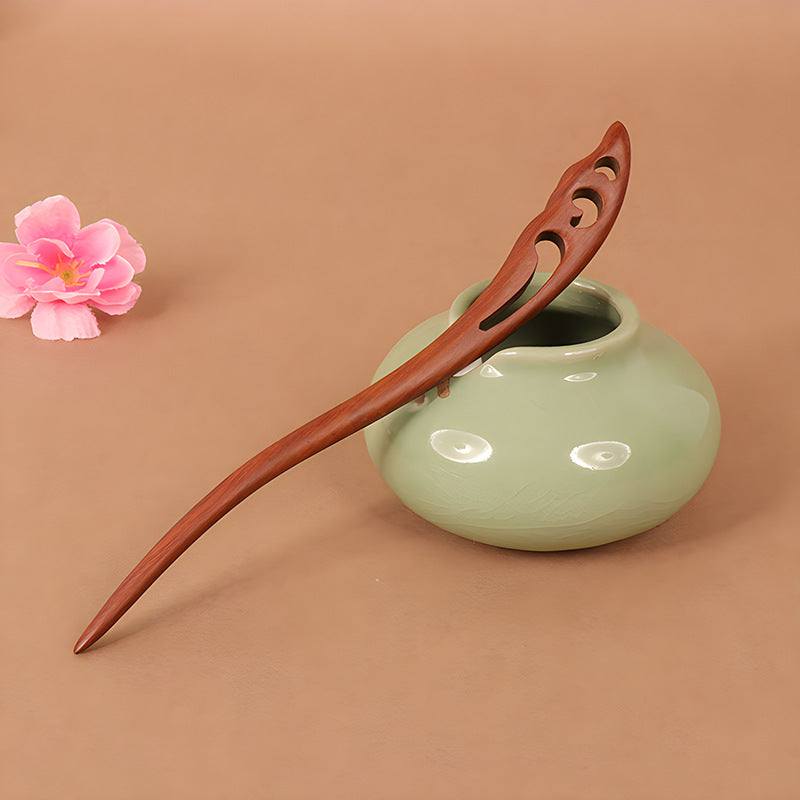 PF086 - 18cm African Padauk Hair Sticks - Wholesale