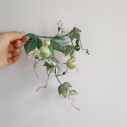 Handmade Thread-Wrapped Gourd Decor - Luxury Chanhua Vine Art Piece