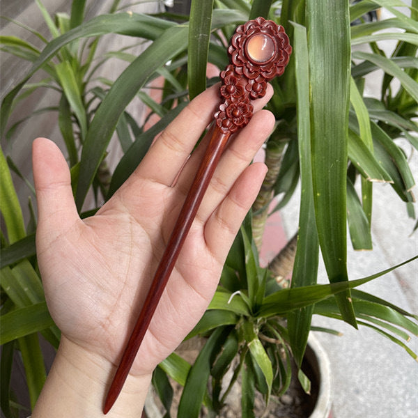 PF140 - 20cm Rosewood Hair Sticks - Wholesale