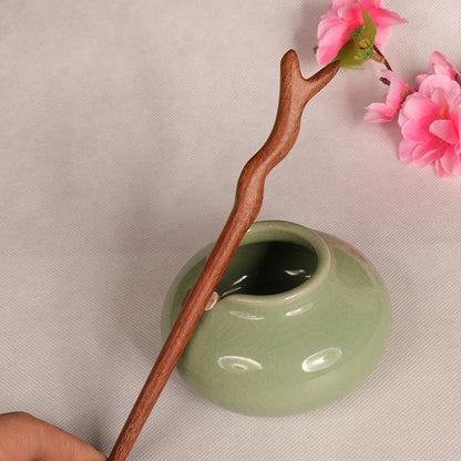 PF075 - 18cm Rosewood Hair Sticks - Wholesale