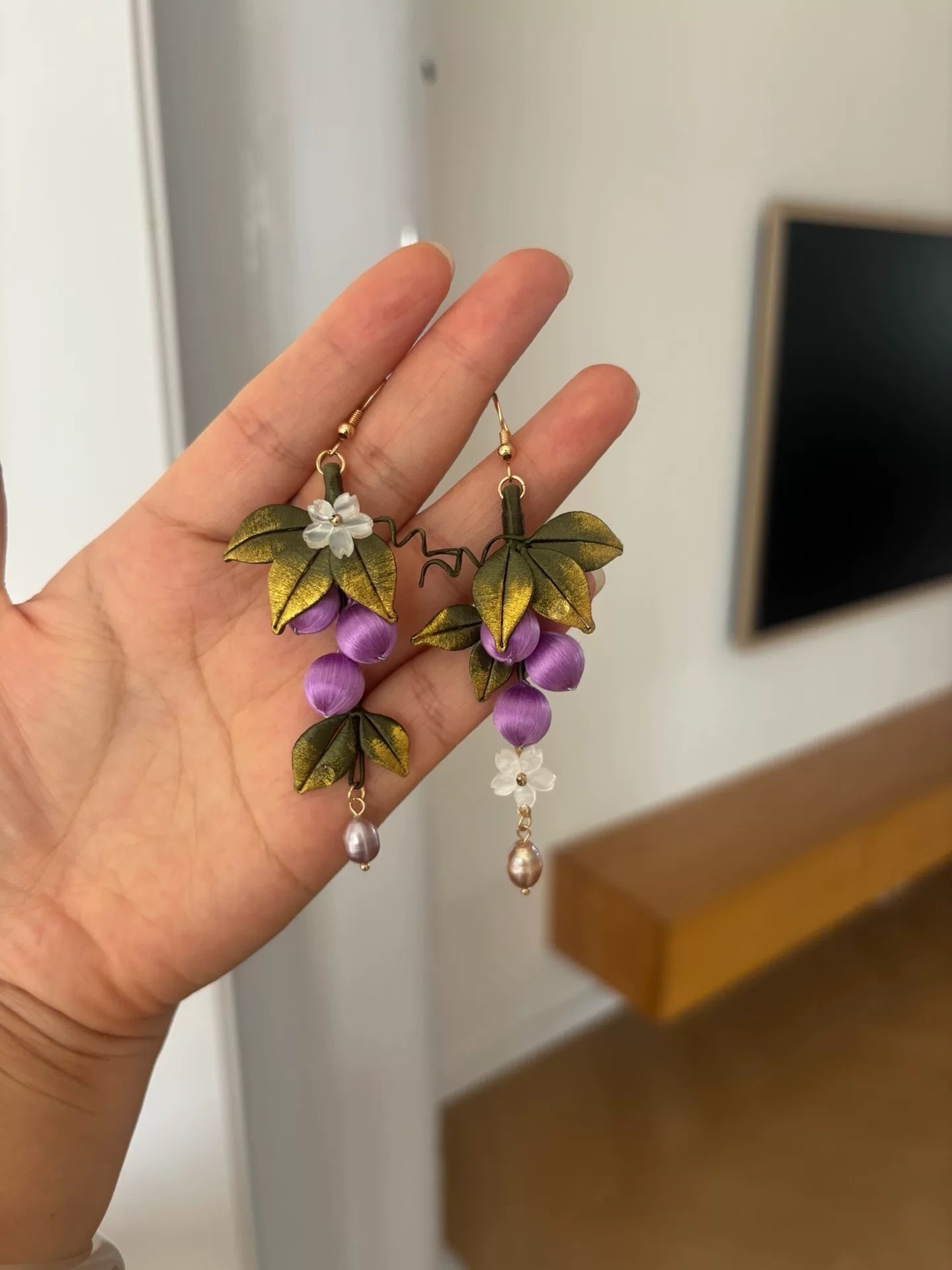 PF228 - Yellow Rose Chanhua Earrings - Wholesale