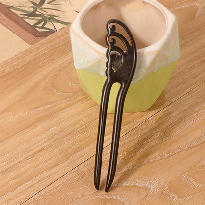PF105 - U Shape African Blackwood Hair Sticks - Wholesale