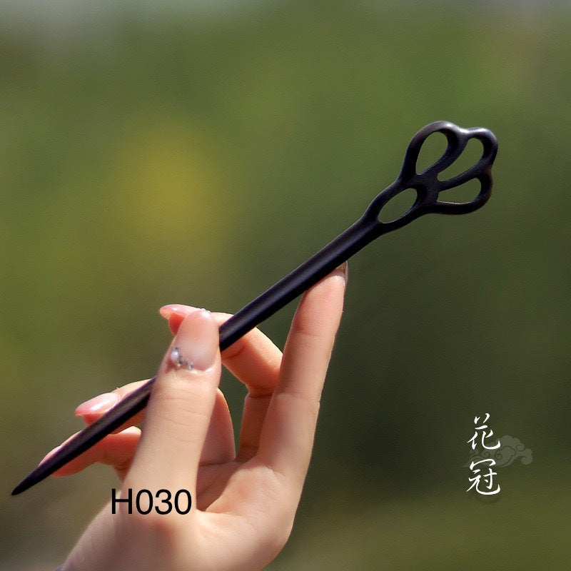 PF084 - 18cm Ebony Hair Sticks - Wholesale