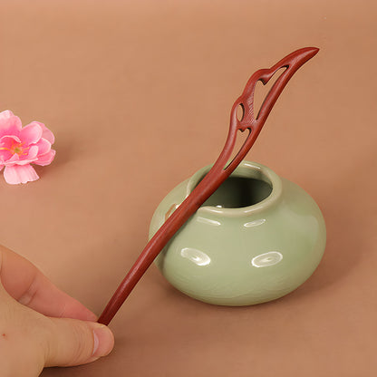 PF086 - 18cm African Padauk Hair Sticks - Wholesale