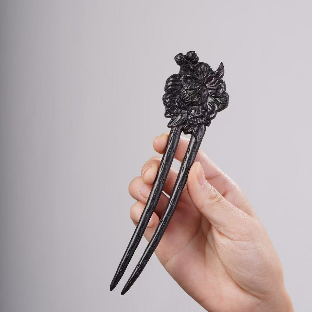 PF143 - Intricate Wooden Hair Sticks - Wholesale