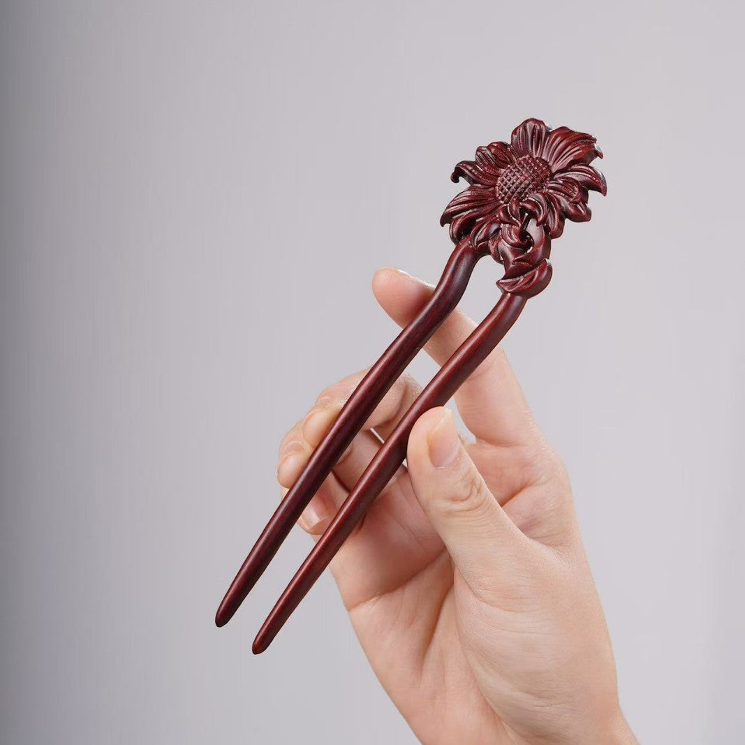PF143 - Intricate Wooden Hair Sticks - Wholesale