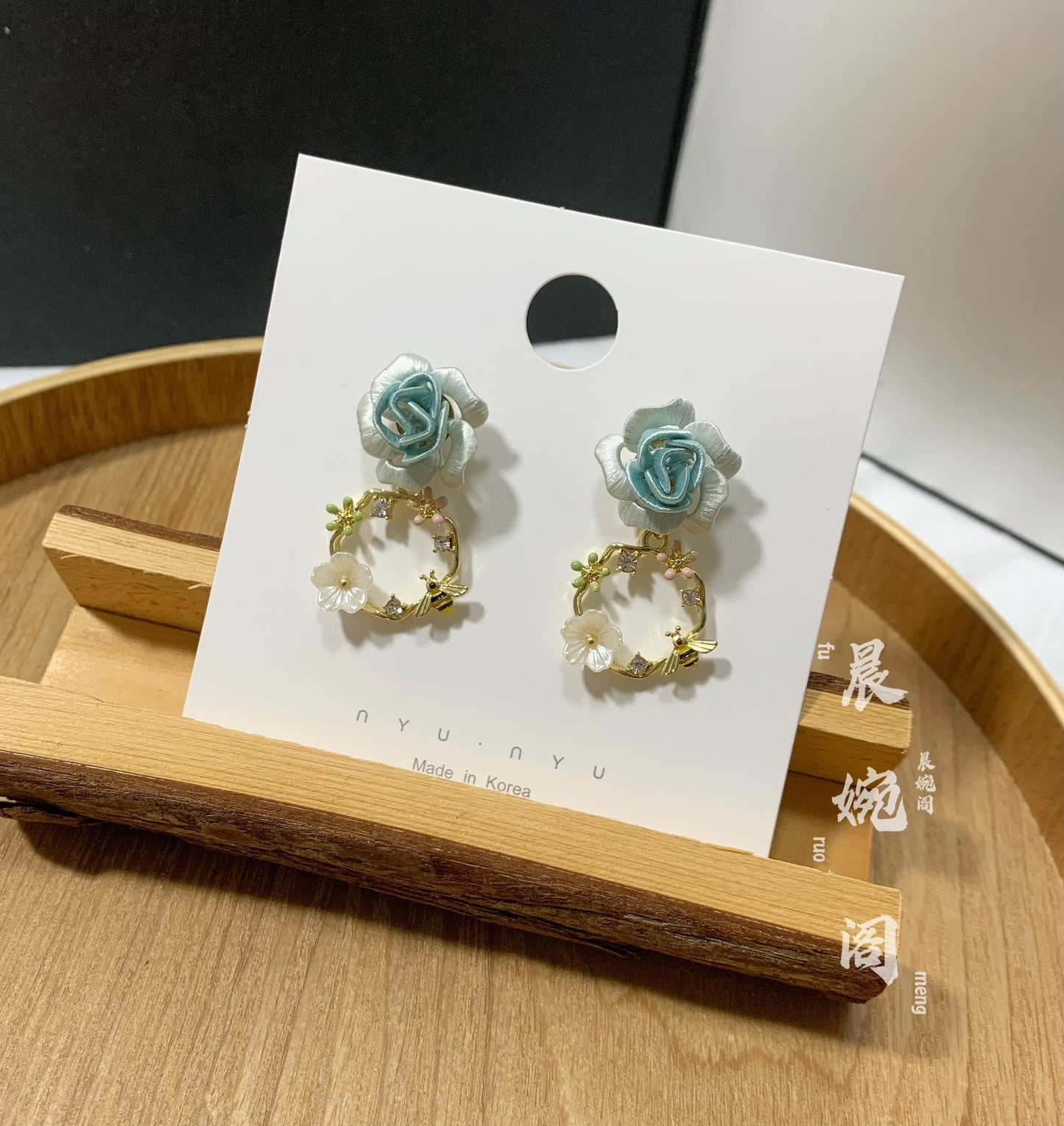 PF013 - Rose Chanhua Earrings - Wholesale