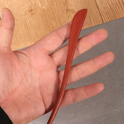 PF077 - 17cm Red Sandalwood Hair Sticks - Wholesale