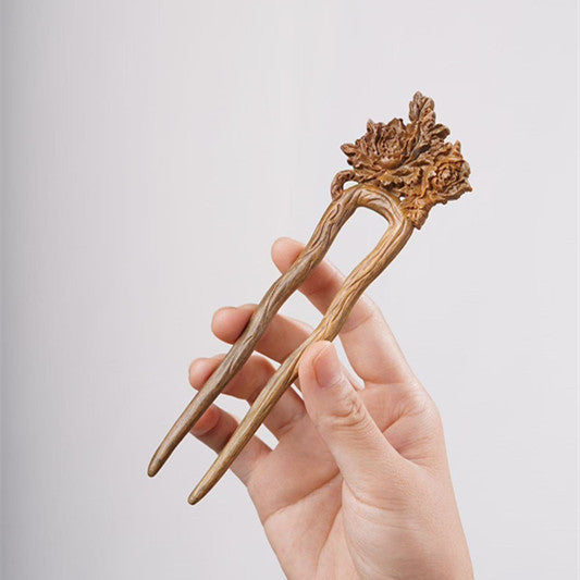 PF143 - Intricate Wooden Hair Sticks - Wholesale