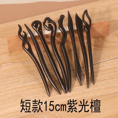 PF093 - 15cm African Blackwood Hair Sticks - Wholesale