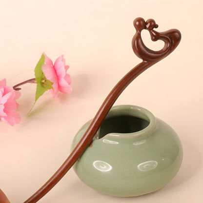 PF100 - 18cm Lacewood Hair Sticks - Wholesale