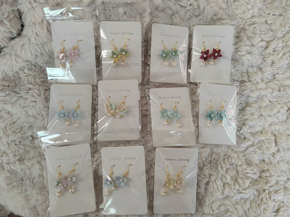 PF244 - Yellow Rose Chanhua Earrings - Wholesale
