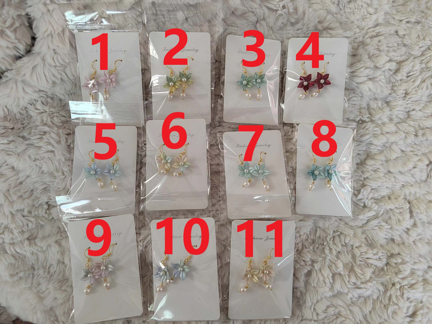 PF244 - Yellow Rose Chanhua Earrings - Wholesale