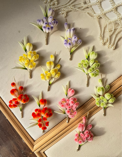 PF253 - Flowers Ronghua Hairpin/Brooch - Wholesale