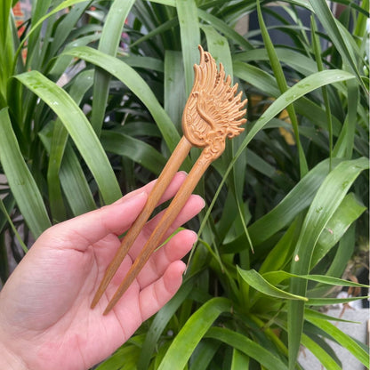 PF143 - Intricate Wooden Hair Sticks - Wholesale