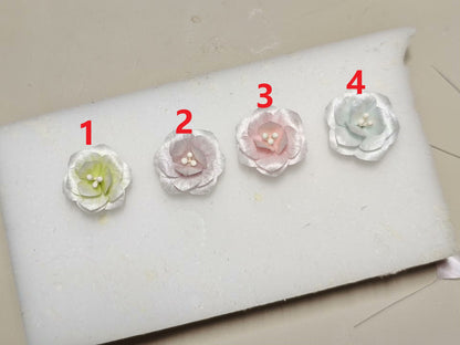 Orecchini artigianali Ronghua Gelsomino - Colorati e realistici